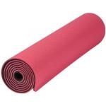Tapis de yoga Gorilla Sports rouges en plastique 