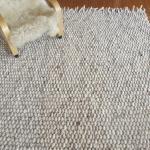 Tapis en laine en laine à franges scandinaves 