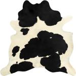 Tapis peau de vache noirs à motif vaches 