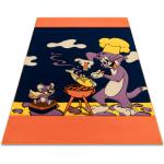 Tapis enfant TUREK 1780 Tom et Jerry bleu marine / orange 160x185 cm