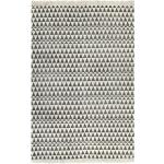 Tapis Kilim Coton 120 x 180 cm avec motif noir/blanc DEC023961