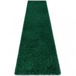 Tapis, le tapis de couloir SOFFI shaggy 5cm bouteille verte - pour la cuisine, l'antichambre, le couloir 80x150 cm