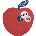Tapis Lilipinso 100% Coton rond Diamètre 150 cm - Couleur: Pomme d-Amour