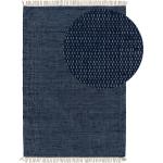 Tapis en coton bleues foncé en coton 80x150 modernes 