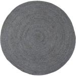 Tapis ronds Woood gris en tissu diamètre 150 cm 