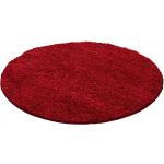 Tapis ronds Life rouges 200x200 