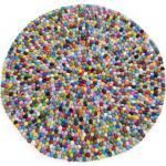 Tapis ronds multicolores en feutre diamètre 40 cm contemporains 
