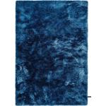 Tapis shaggy bleus en polyester 120x170 en promo 
