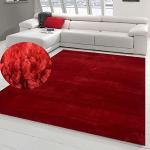 Tapis shaggy rouges 200x290 modernes 