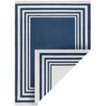 Tapis en coton Dywany Łuszczów bleues foncé en coton à franges 80x150 