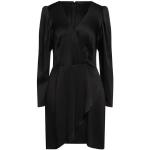 Robes Tara Jarmon noires en viscose à manches longues courtes à manches longues Taille L pour femme 