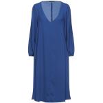 Robes Tara Jarmon bleu nuit en polyester à manches longues midi à manches longues Taille M pour femme 
