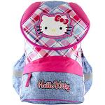 Sacs à dos scolaires turquoise Hello Kitty look fashion pour enfant 