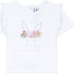 T-shirts Tartine et chocolat blancs à volants à motif lapins pour femme 