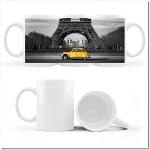 Tasse à café et thé avec photo Citroen jaune à Paris N° H1075Z_Cup
