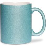 Tasses à café turquoise en céramique à paillettes 