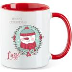 minimutz Tasse de Noël personnalisée pour enfants avec nom | Tasse à café Tasse à café en céramique fille garçon | Tasse à thé bonhomme de neige (rose)