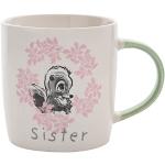 Tasse en céramique avec motif fleur de Bambi « Sister » avec boîte cadeau