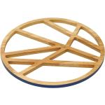 Dessous de plat design verts en bois 