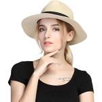 Chapeaux de paille kaki Pays Tailles uniques look fashion pour femme en promo 