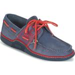Chaussures TBS Globek bleues en cuir made in France look casual pour homme 
