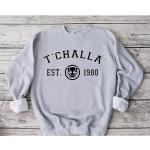 T'challa Sweatshirt, Mcu, Wakanda, Varsity Sweatshirt