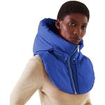 Bonnets de ski d'hiver bleus en fourrure à pompons imperméables coupe-vents sans manches à col montant Taille 3 XL look fashion pour homme 