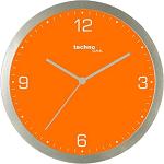 Horloges murales Technoline orange en plastique 