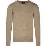 Pulls col rond Teddy Smith beiges en viscose à col rond Taille S look fashion pour homme 