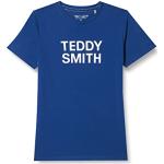 Teddy Smith TICLASS 3 JR MC T-Shirt, Bleu Galaxie, 12 Ans Garçon