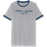 Teddy Smith TICLASS3 JR MC T-shirt Garçon, Gris (Gris Chiné/Indigo 181q), 8 ans