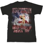 Tee Shack LED Zeppelin Colour US Tour 1977 Jimmy Page Officiel T-Shirt Hommes Unisexe (XX-Large)