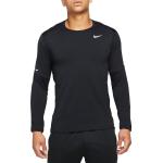 Maillots de running Nike Dri-FIT noirs à manches longues Taille S pour homme en promo 