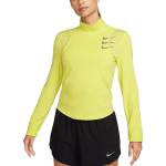 T-shirts Nike jaunes à manches longues à manches longues Taille M look sportif pour femme 
