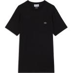 T-shirts col rond Lacoste Classic noirs à manches courtes à col rond Taille XS pour homme en promo 