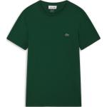 T-shirts col rond Lacoste Classic verts à col rond Taille XS classiques pour homme en promo 