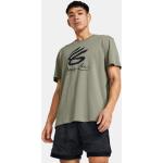 T-shirts Under Armour Curry verts Bruce Lee Taille L pour homme 
