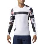 T-shirts Reebok CrossFit blancs en fil filet à manches courtes Taille S pour homme 