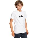 T-shirts à col rond Quiksilver blancs à logo en coton pour garçon de la boutique en ligne 3Suisses.fr 