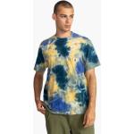 T-shirts col rond Element bleus à motif tie-dye à manches courtes à col rond look urbain pour homme 