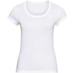 T-shirts Odlo blancs à manches courtes à manches courtes Taille M pour femme en promo 