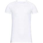 T-shirts Odlo blancs à manches courtes à manches courtes Taille XL pour homme 