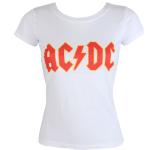 T-shirts à imprimés blancs en coton AC/DC Taille XL look Rock pour femme 