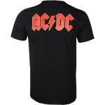 T-shirts à imprimés noirs en coton AC/DC Taille M look Rock pour homme 