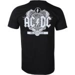 T-shirts à imprimés noirs en coton AC/DC Taille S look Rock pour homme 