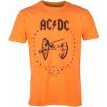 T-shirts Amplified orange en coton AC/DC Taille M look Rock pour homme 