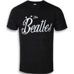 T-shirts à imprimés noirs en coton Beatles Taille S look Rock pour homme 