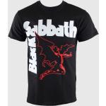 T-shirts noirs en coton à motif USA Black Sabbath Taille S look Rock pour homme en promo 