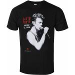T-shirts à imprimés noirs en coton David Bowie Taille L look Rock pour homme 