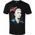 T-shirts à imprimés noirs en coton David Bowie Taille XL look Rock pour homme 